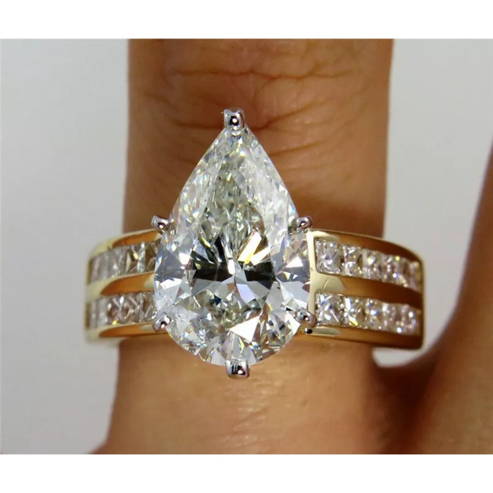 Wedding engagment promise double ring - Picture 1 of 4